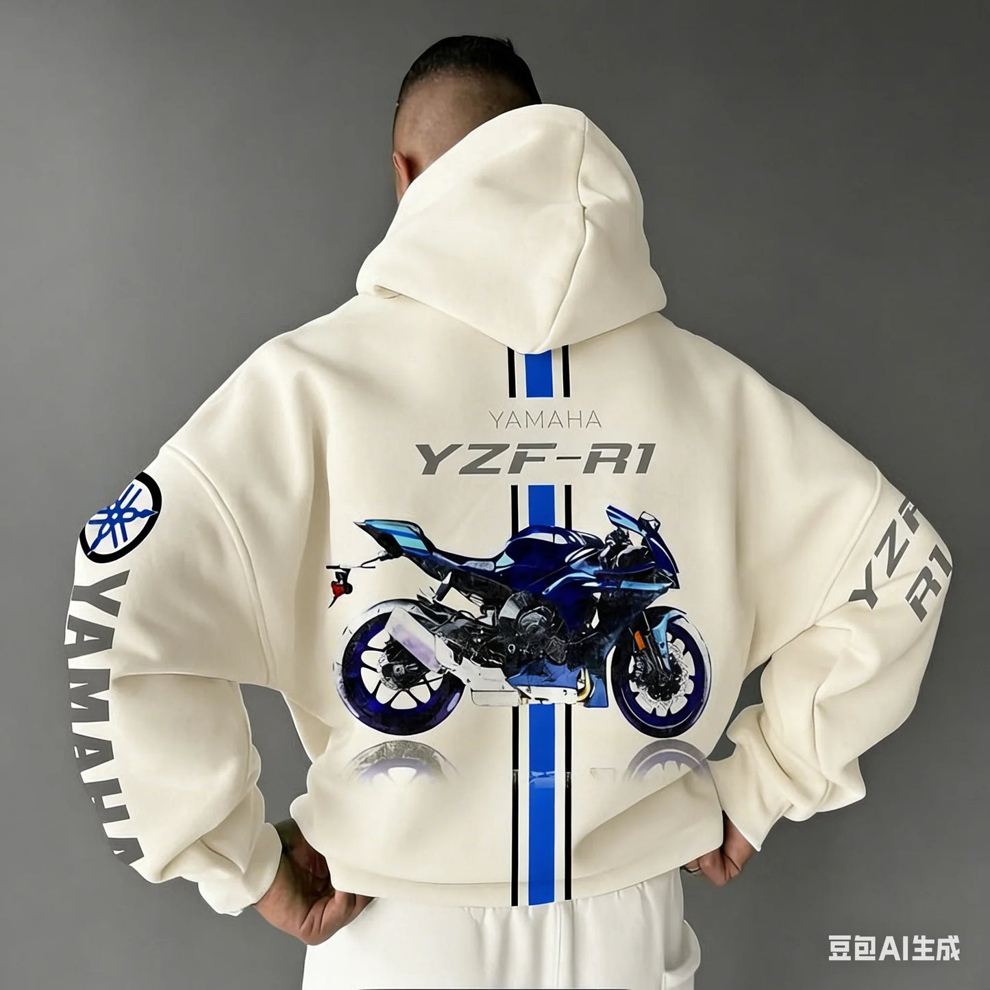 2026 Spring Summer New Motorcycle Yamaha R1 Cotton Oversized Hoodie Men Women Comfortable Casual And Fashionable Sportswear