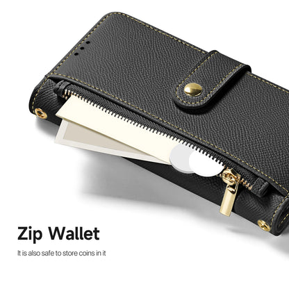 2in1 Magnetic Detachable Wallet Folio Case for iPhone 17 Pro Max/17 Air/16plus 15Leather Cover with Card Slots & Clasp