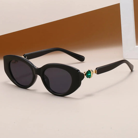 New Vintage Cat Eye Sunglasses for Women Men Brand Oval Sun Glasses Female Eyewear Oculos De Sol for Male Female Eyeglasses
