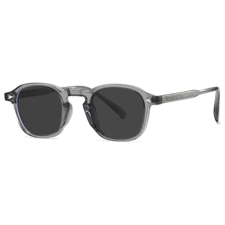 High Quality Fashion Oval Small Frame Myopia Sunglasses for Men Women Optical Prescription Gray Sunglasses Anti UV400