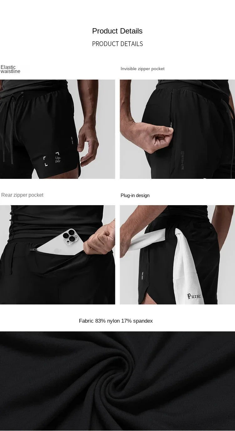 Men's Summer Gym Fitness Sports Bodybuilding Shorts Jogging Breathable Quick Dry Short Pants Casual Basketball Shorts Sweatpants