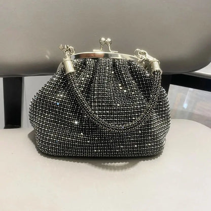 Fashion Rhinestones Evening Bag Portable Clutch Bag Casual Mini Purse Crystal Handbags Party for Women