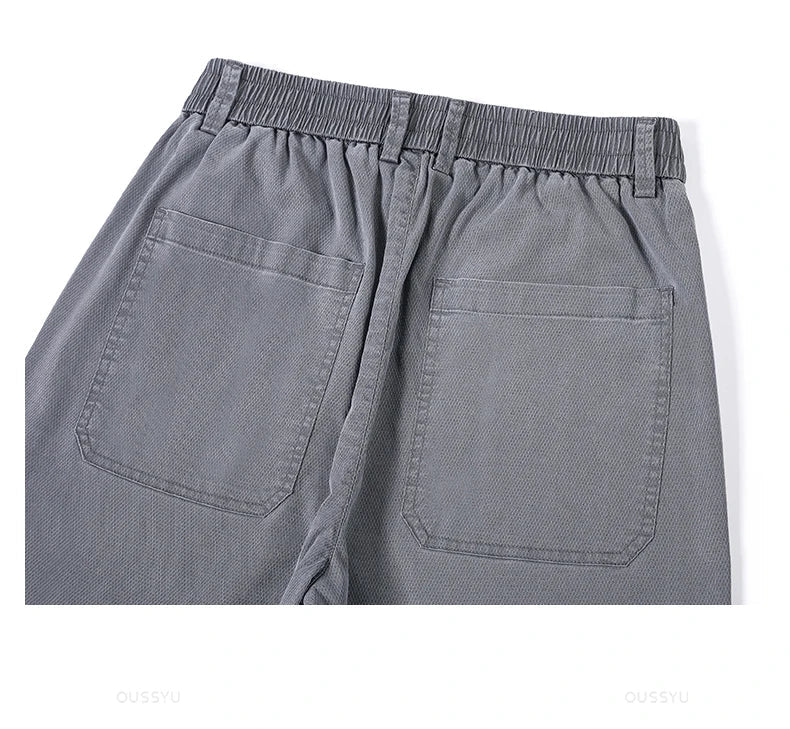 Summer Ultrathin High Quality Soft Lyocell Fabric Men's Jeans Loose Straight Denim Pants Design Casual Trousers Plus Size M-5XL