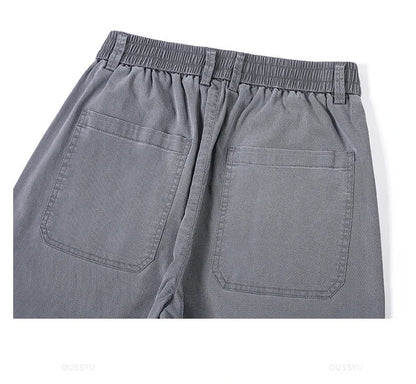 Summer Ultrathin High Quality Soft Lyocell Fabric Men's Jeans Loose Straight Denim Pants Design Casual Trousers Plus Size M-5XL