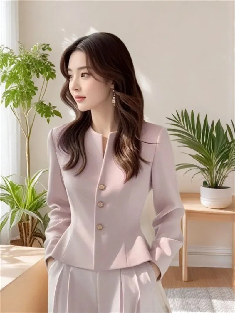Short Suit Coat Lined Small Fragrant Style Jacket New Beautiful 2026 Temperament Gentle Versatile Spring Autumn Women's Clothing