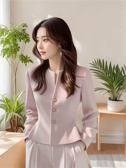 Short Suit Coat Lined Small Fragrant Style Jacket New Beautiful 2026 Temperament Gentle Versatile Spring Autumn Women's Clothing