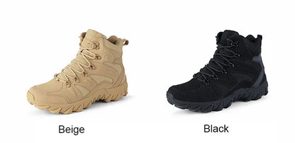 Men Boots Outdoor Combat Ankle Boot Tactical Boots for Man Anti-Slip Motocycle Boots Climbing Hiking Shoes Size 39-46