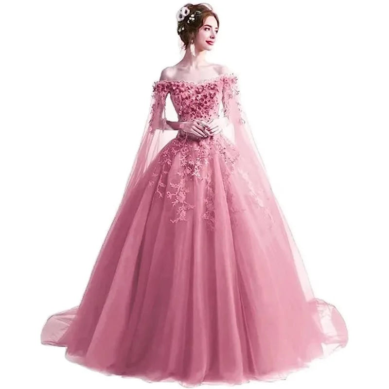 Customized New Ball Gown Quinceanera Dresses Tulle Appliques Prom Birthday Party Gowns Formal Occasion Vestido De Noche