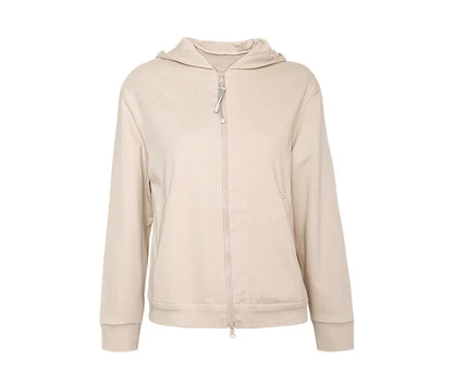 K1071W In Stock High Quality 100% Combed Cotton Zip Woman Cotton Hoodi Cropped Manufacturers Hoodies Women Sweatshirt Clothing