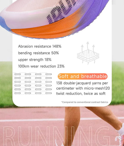 Carbon plate men marathon running shoes professional stable support shock absorption ultra light rebound sports shoes