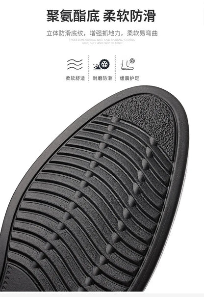 New Designer Soft Leather Shoes for Men Solid Color Fashion Business Casual Shoes Male Spring Autumn New Dress Shoe Man
