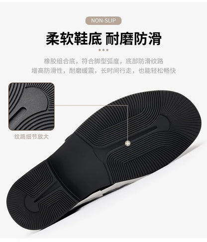 Leisure Walk Male Loafers Outdoor Anti-slip Men's Driving Shoes Handmade Business Footwear Elegantes Slip on Flats Oxford Shoes