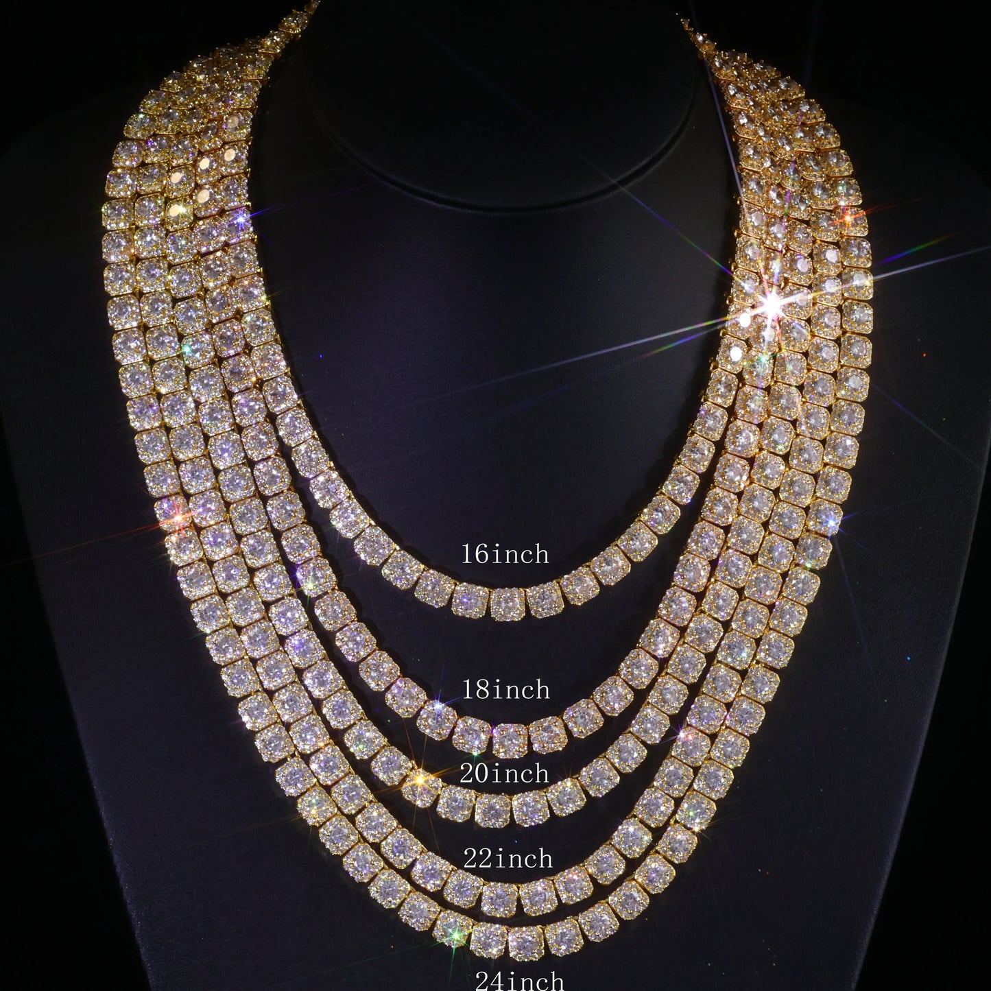 Clustered Diamond Tennis Chain Miami Tennis Link Bracelet for Women 7MM Iced Out CZ Cuban Necklace Hip Hop Jewelry Gifts
