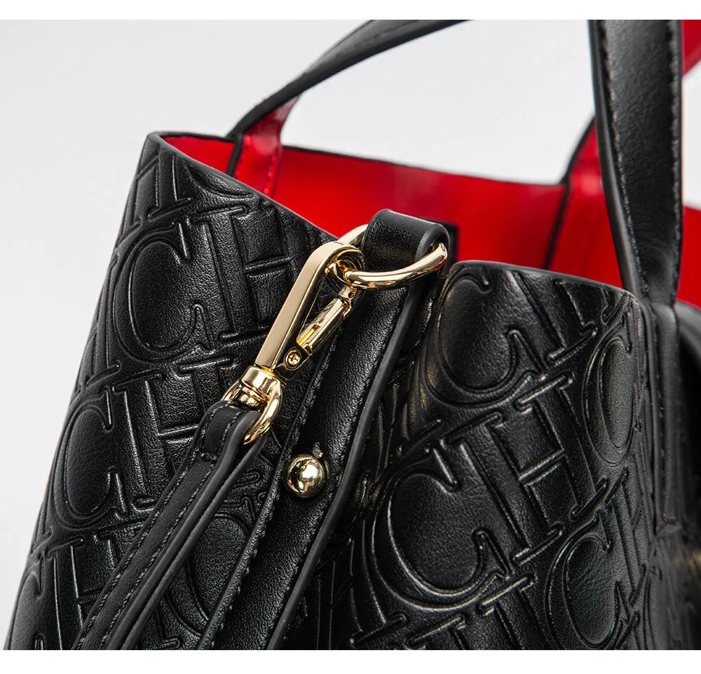 Fashion Brand Women's Handbag Large Capacity Casual Diagonal letter Silver Fox Is PU Leather Shoulder Bag