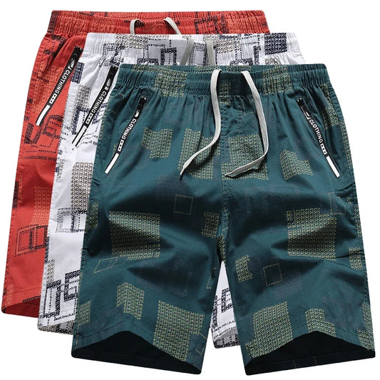 Men's Sweatpants Baggy Comfortable Shorts Male Casual Travel Outdoor Sports Bermuda Shorts Elastic Waist Y2K Print Half Pants