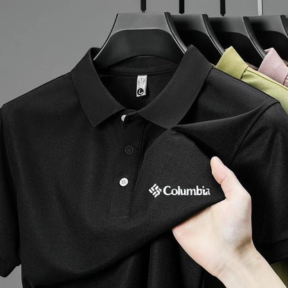 High End Brand New Men's Lapel Polo Shirt Summer Exquisite Letter Print Short Sleeve T-Shirt Business Leisure Fashion Men's Wear