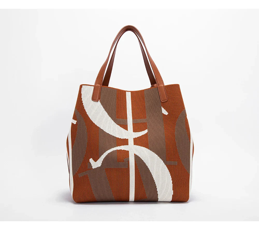 Fashion Retro Design New Women's Handbag Shopping Holiday Tourism High Capacity Handbag