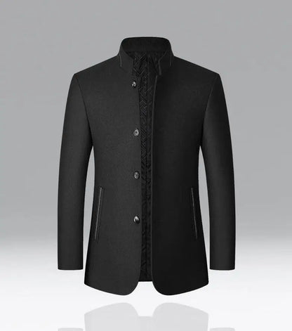 Male Slim Fit Blazers Jackets Blazers Coats Men Cashmere Blazers Suits Jackets Stand-up Collar Business Casual Suits Coats
