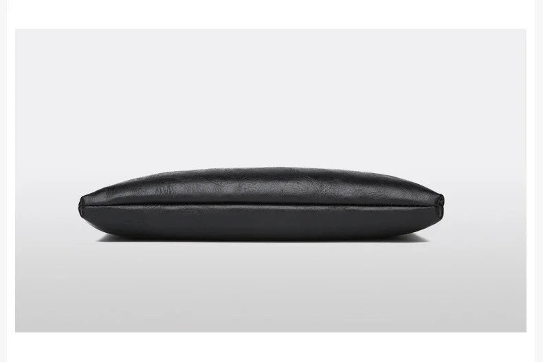 Nouvelle Pochette pour Homme Style Business Grand Portefeuille en Cuir PU Souple Homme avec Dragonne Sac Élégant Décontracté et Tendance Sac à Main Pochette Homme