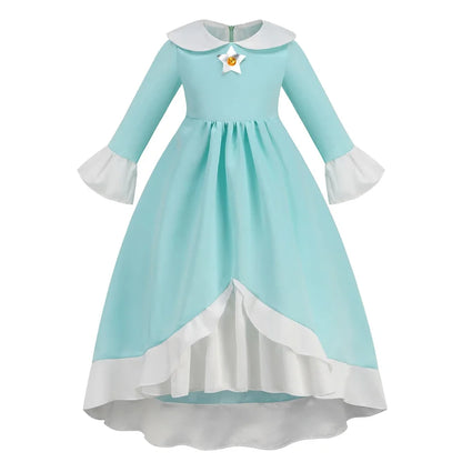 Daisy Girls Princess Dress Cartoon Movie Cosplay Costume Summer Kids Orange Party Outfits 2-10 Years Halloween Fancy Clothes