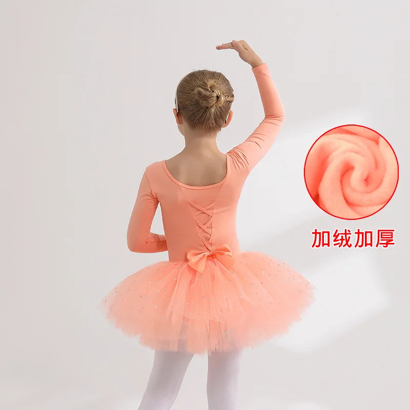 Children's Dance Costume Girl Dress Tutu Outfit Vestido Girls Clothes Ballet Leotard Robe Fille Summer Ballet Skirt Baby Dresses