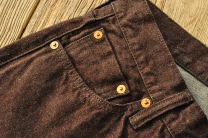Men Jeans Brown Jeans Men Jeans Trousers  Selvedge Denim Jeans for Men Taper Fit Mens Jeans vintage 13.8 Oz