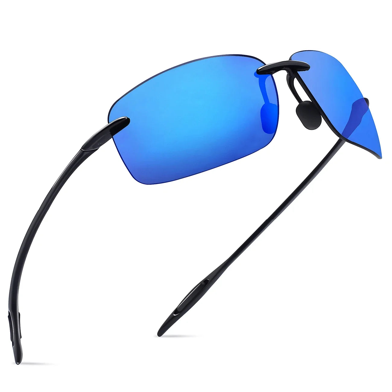 Sports Sunglasses for Men Women Tr90 Rimless Frame for Running Fishing Golf Driving MJ8009