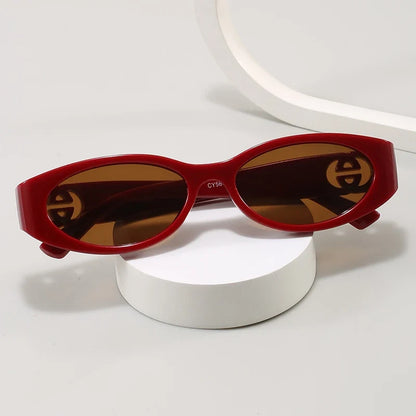 Cycling New Fashion Small Oval Sunglasses Vintage Men Women Personlity Small Frame Shades Sun Glasses Latest Popular UV400