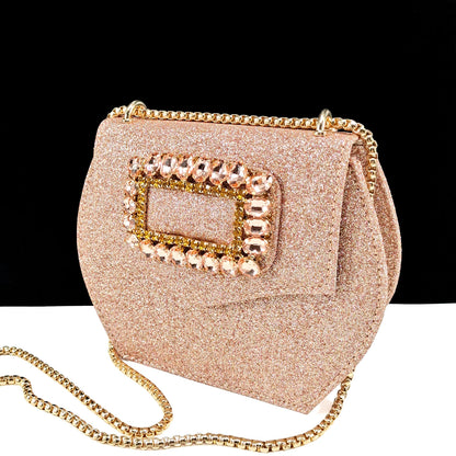 Italian Design Rhinestone-encrusted Ladies Party Shoes And Special Bag Women High Heels Wedding Dual Purpose Bag