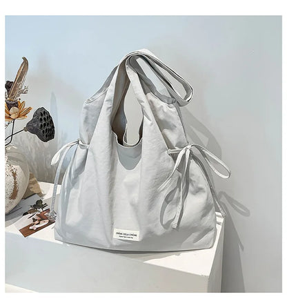 New Fashion Simple Shoulder Bag Women Large Capacity Comfortable Versatile Texture Tote Bag Simple Casual Storage Handbag
