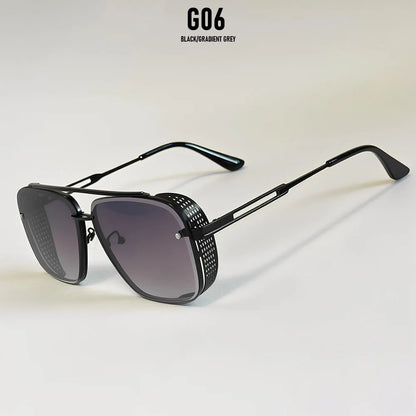 Square Punk Sunglasses For Men Vintage Steampunk Sunglasses Women Trendy Retro Luxe Fashion Glasses Gafas De Sol Hombre Oculos