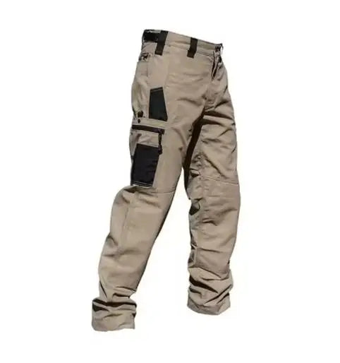 Black Camo Cargo Pants Outdoor Multi-pocket Ripstop Waterproof Trousers Male Autumn Wear-resistant Training Fishing Work Pant