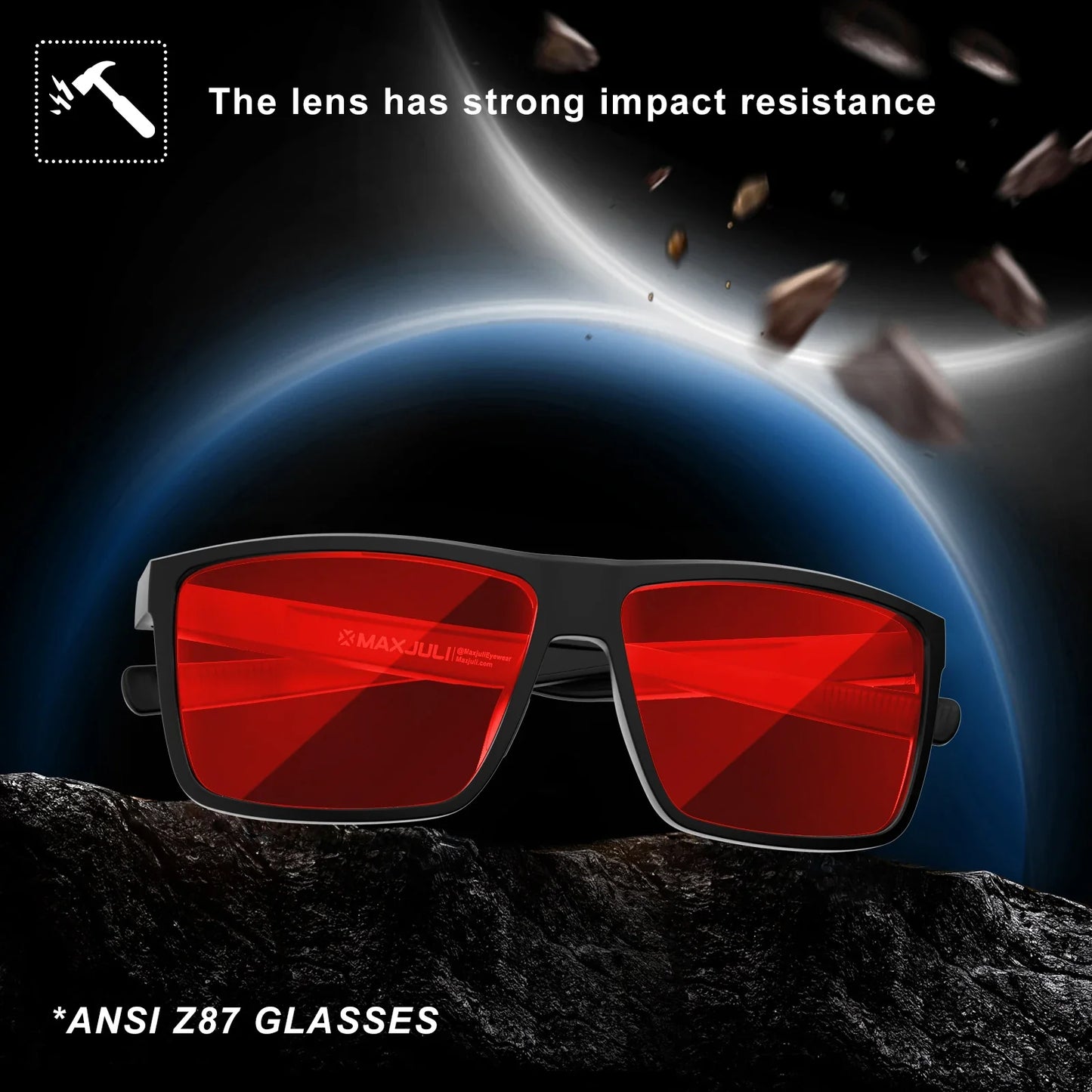 XL Z87 Safety Sport Sunglasses Men Big Wide Heads Large TR90 Ultralight UV400 Oversized Shades Outdoor 8108