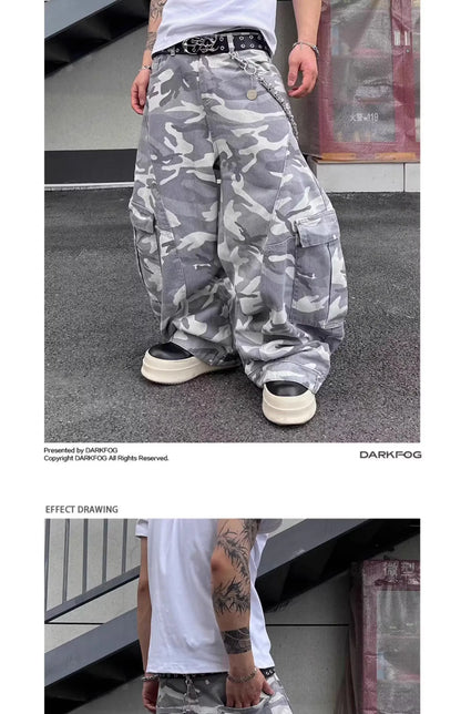 2026 Pantalones Y2K Streetwear Camouflage Baggy Cargo Jeans Pants For Men Clothing Wide Leg Oversize Long Trousers Moda Hombre