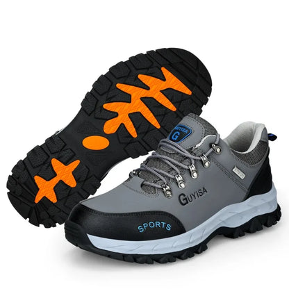 2024 New Winter Plush Safety Work Shoes For Men Waterproof Indestructible Steel Toe Cap Anti Nail Construction Shoes Male Boots