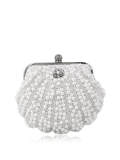 Pearl Clutch Bags Women Purse Ladies white Hand Bags Evening Bags for Party Wedding black Shoulder Bag Bolsa Feminina