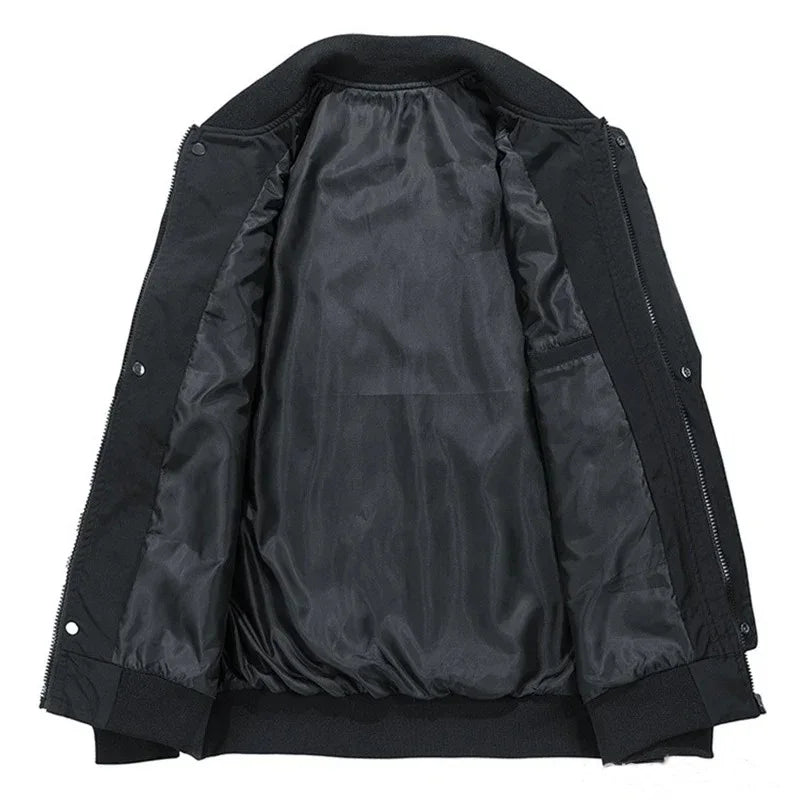 Spring Autumn Plus Size Jacket Men's Pocket Loose Fashion Brand Coat 130kg 7XL bomber jacket 5XL 6XL workwear jacket