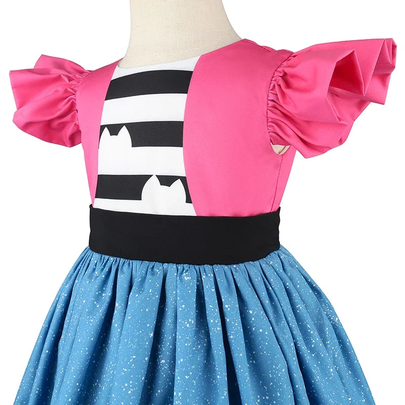 Girl Dress Gabby Dollhouse Cosplay Costume Birthday Party Princess Dress Performance Costume Halloween Carnival Kids Dress Up