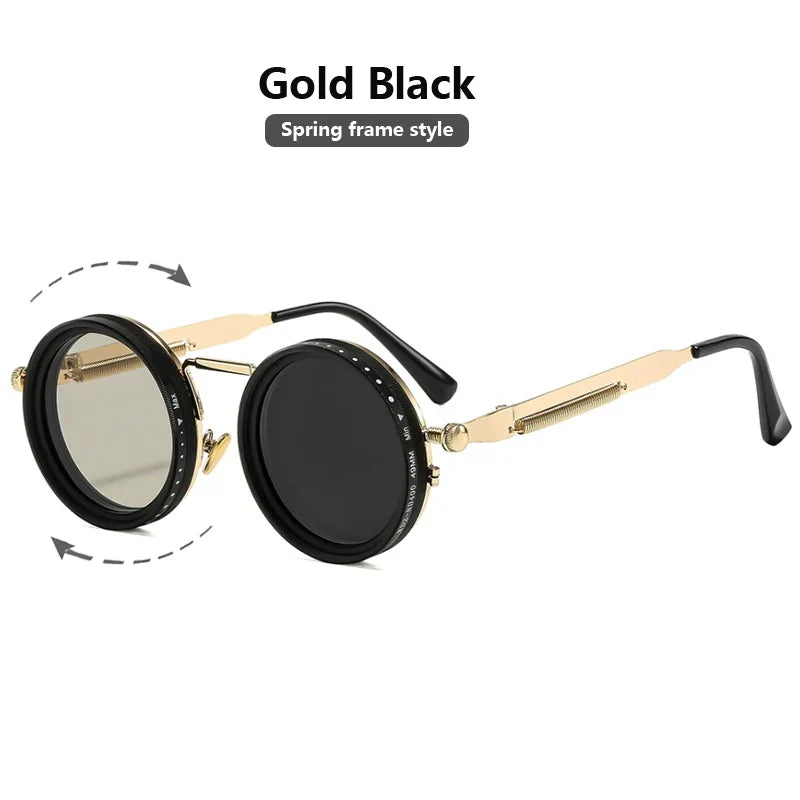 Cycling ND2-400 9 Level Adjustable Dimming Polarized Sunglasses Men Women Fishing Punk Round Glasses Eyeglasses ND Filter