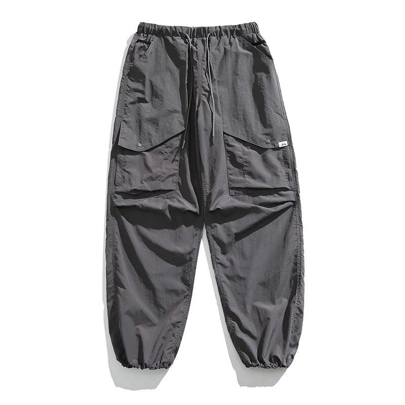 Spring Summer Korean Outdoor Functional Waterproof Cargo Pants For Men Clothing Harajuku Joggers Casual Breathable Pants Male