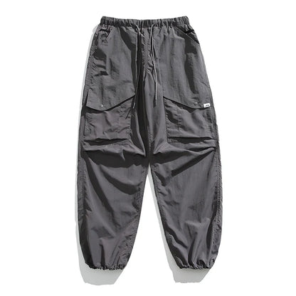 Spring Summer Korean Outdoor Functional Waterproof Cargo Pants For Men Clothing Harajuku Joggers Casual Breathable Pants Male