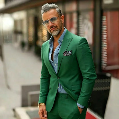 White Linen Prom Men Suits 2 Pieces Summer Suits for Men Slim Fit Groom Wedding Tuxedo Blazer Trousers Set mens suits suit men