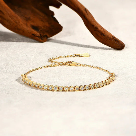 Bracelet de tennis réglable en moissanite avec forme de serpent originale en argent sterling S925 pour femme, cadeau d'anniversaire, bijoux 16+5cm