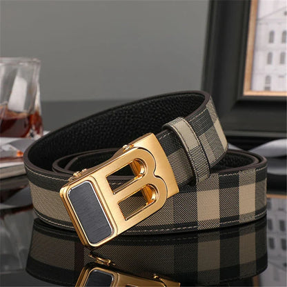 2026 New business Men Belt Genuine Leather Belt Strap Famous Brand Luxury Automatic B Male Belts for men Canvas belt jeans