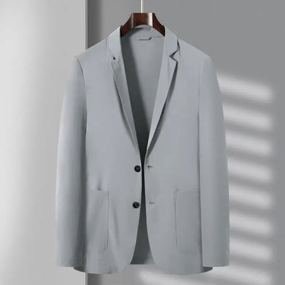 Spring Summer Casual Sunscreen Blazers Men Lightweight Solid Fashion Suit Coat Thin Male Business Single Breasted Blazer Outwear