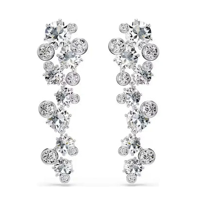 New Jewelry Fashion Unique Chain with Pearl Necklace Long Earrings Bracelet Ring Luxury Brand Jewelry Set Memorial Gift