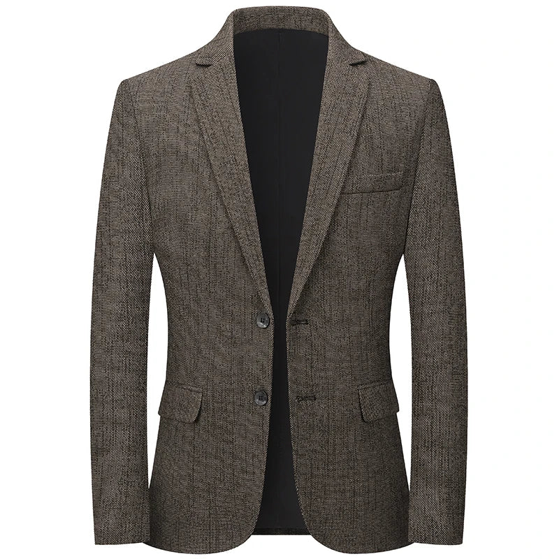 Brand Spring Autumn Forml Blazers for Men Slim Fit Two Button Fly Mens Suits Luxury Designer Wedding Coat Over Size