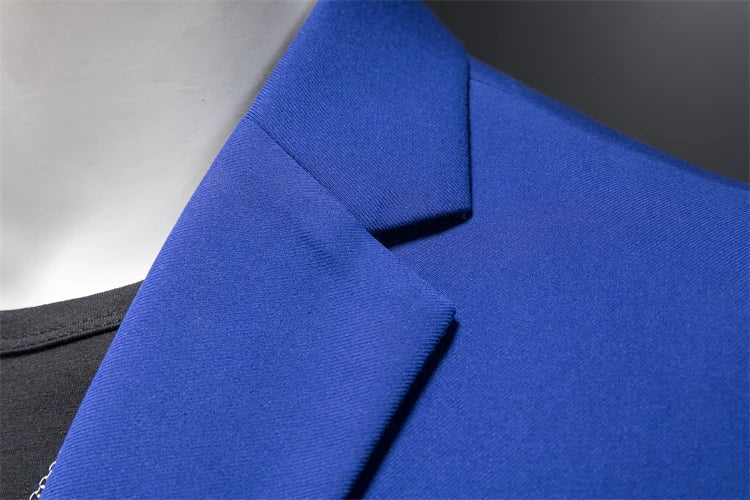 Plus Size 6XL-M Fashion Mens Solid Color Suit Jacket High Quality Business Slim Fit Casual Blazers Formal Social Wedding Tuxedo