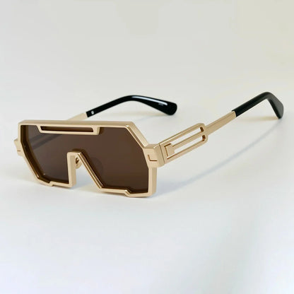 Square Steampunk Sunglasses Women 2026 One Pieces UV400 Protection Sunglass Men Brand Design Fashion Glasses Gafas De Sol Hombre