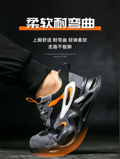 6KV Insulation Blocking Current Work Safety Shoes For Men Lightweight Indestructible Anti-smash Sneakers Steel Toe Cap Boots